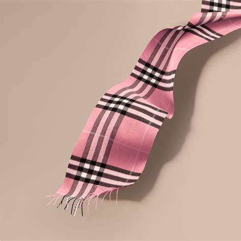 pink Burberry scarf